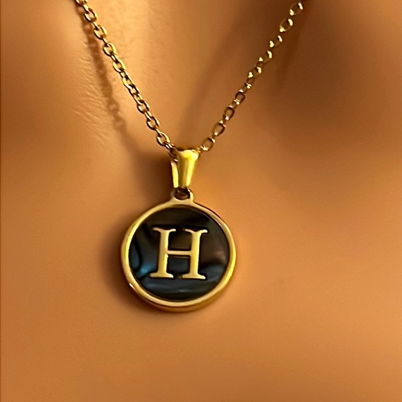 H Letter Necklace - Picture 1 of 4